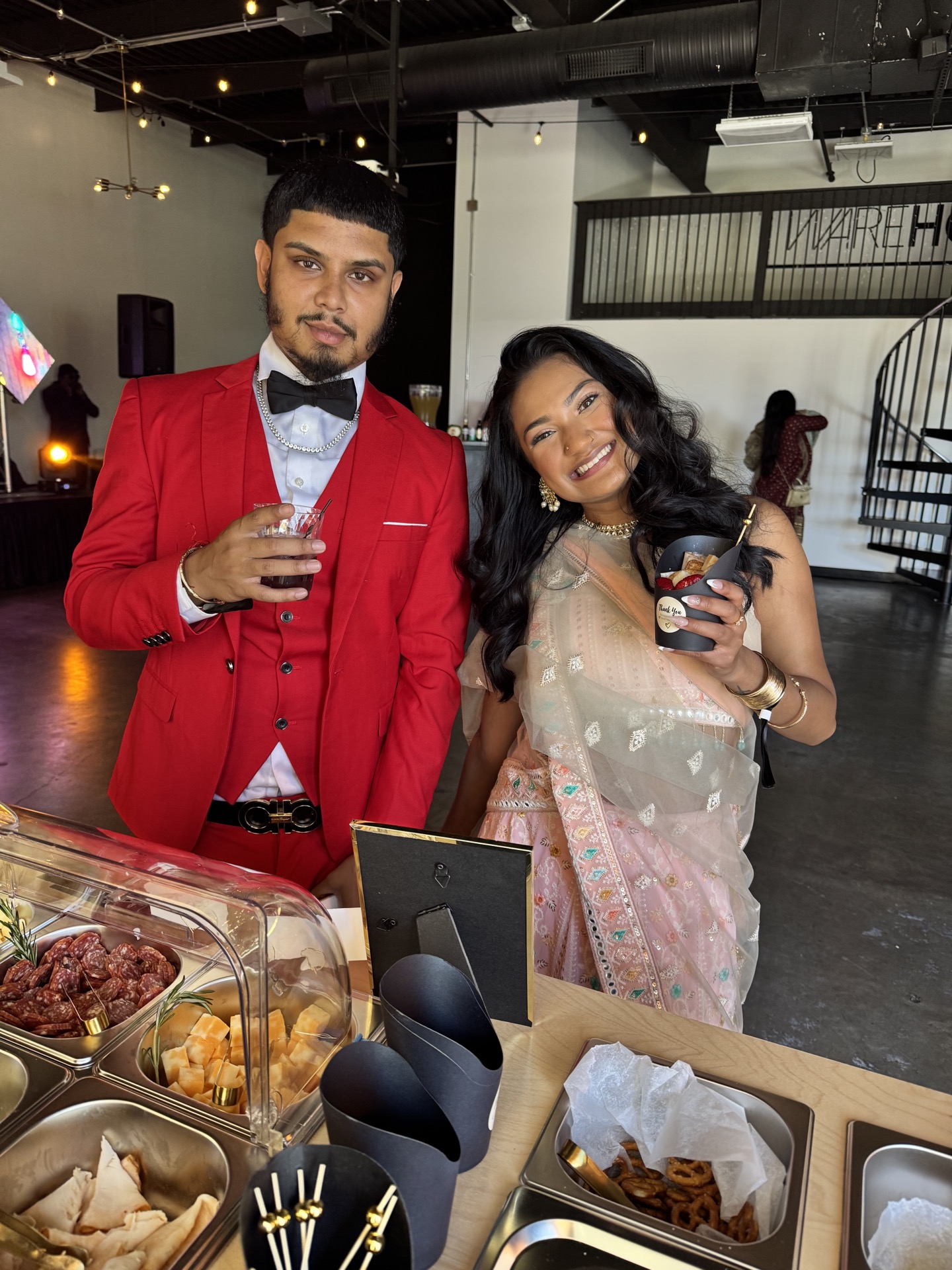 Guest with grazing cup